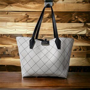 White & Black Guess Oversized Purse